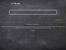 Tablet Screenshot of ex-life.com